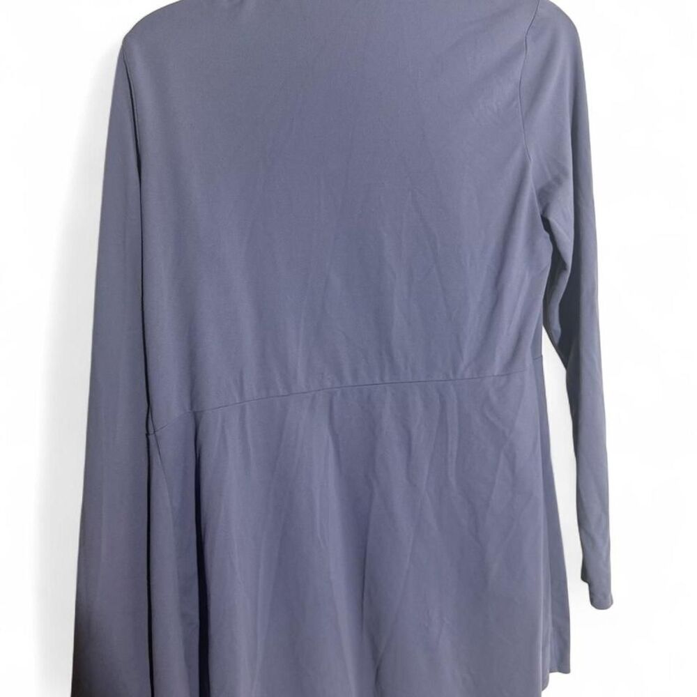 Athleta Women Blue purple open drape front cardigan | Medium | Cozy loungewear - Picture 7 of 8